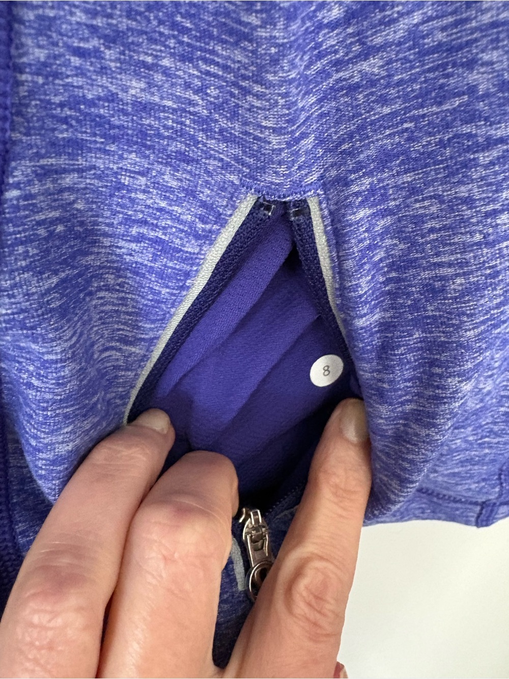 lululemon athletica Heathered Purple Half-Zip Pullover - Picture 4 of 4